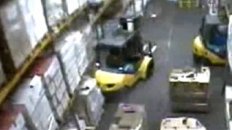 Drink Driving: Forklift Smashes Massive Vodka Stock