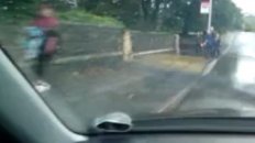 Driver Soaks Children at Plymouth Bus Stop