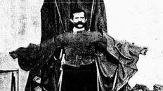 Franz Reichelt Jumps Off the Eiffel Tower