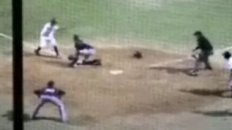 Kownacki leaps over the catcher