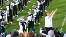 Numa Numa Guy Conducts MSU Marching Band Halftime Show