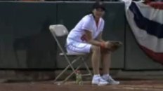 Amazing Ball Girl Catch