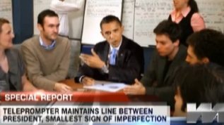 Obama's Home Teleprompter Malfunctions During Family Dinner