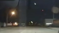 Police dash cam of Meteor over Edmonton, Canada